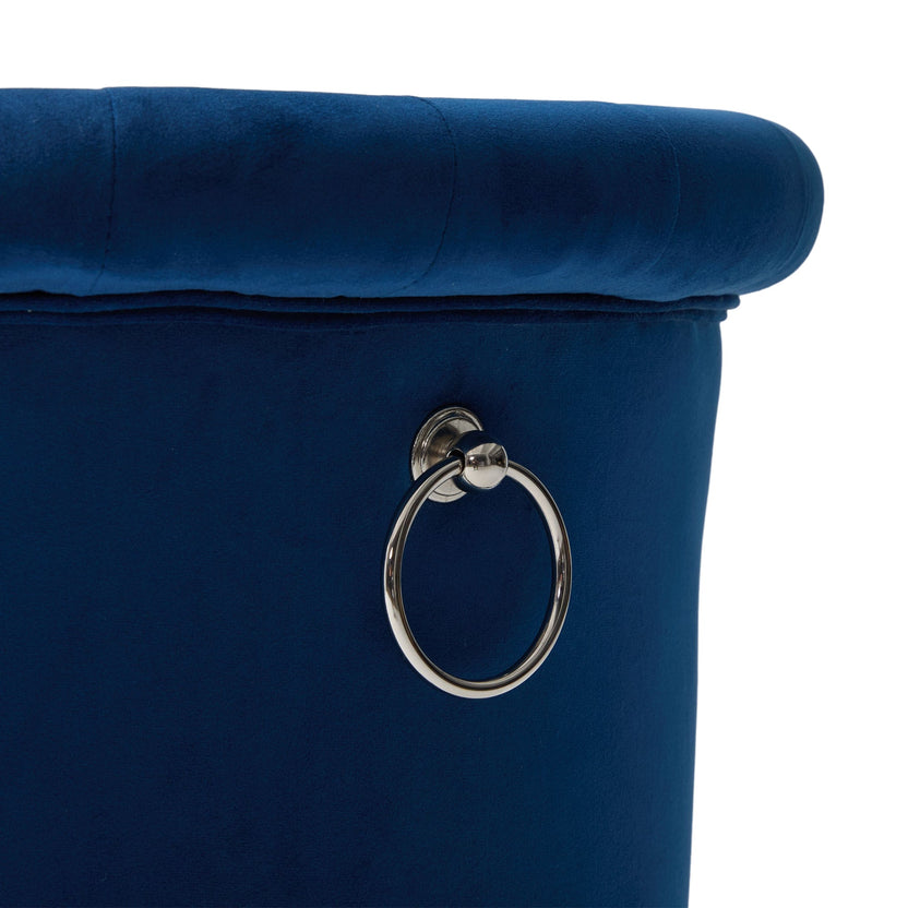 Velvet Bar Stool Set of 2, Adjustable Swivel Bar Stools with Silver